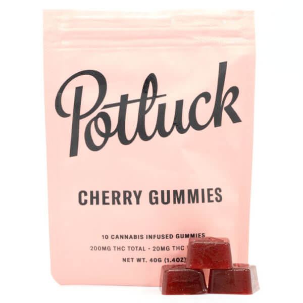 Potluck 200MG THC Cherry Gummies