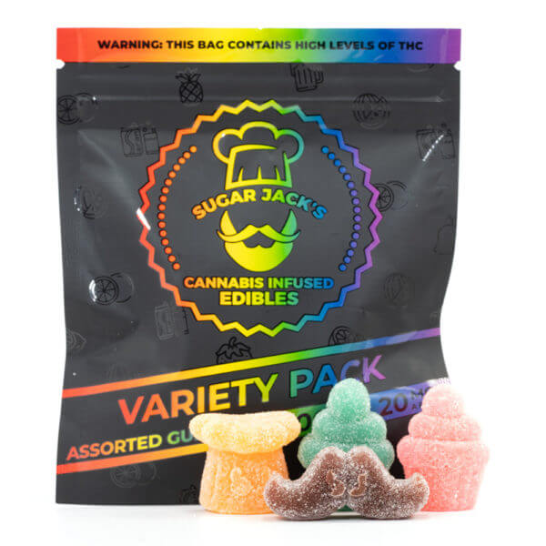 SugarJacks 200MG THC Assorted Gummies Variety Pack