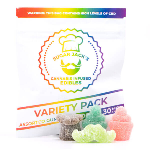 SugarJacks 300MG CBD Assorted Gummies Variety Pack 1