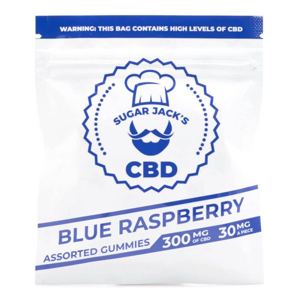 SugarJacks CBD Gummies Blue Raspberry