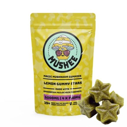 3000MG Magic Mushroom Star Gummies – Lemon
