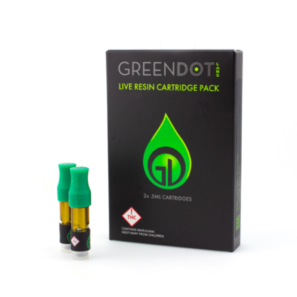 Green Dot Live Resin Cartridge Pack